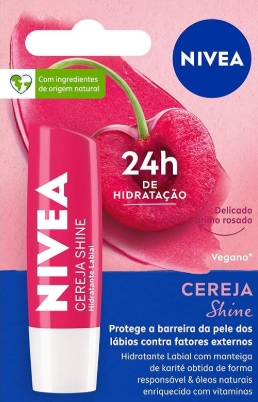 NIVEA Hidratante Labial Cereja Shine 4,8g